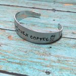 Coffee cup bracelet Christian jewelry for her
