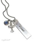 hand stamped necklace Christian jewelry